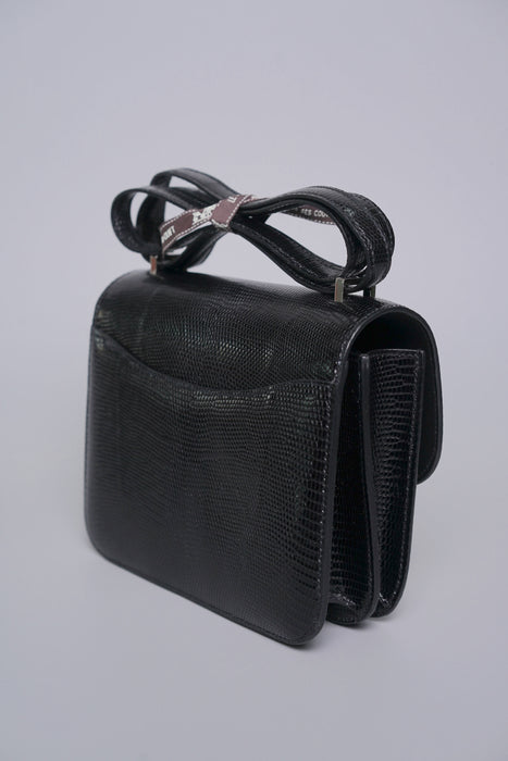 Hermes Constance 18 in Noir Lizard Phw (Brand New)