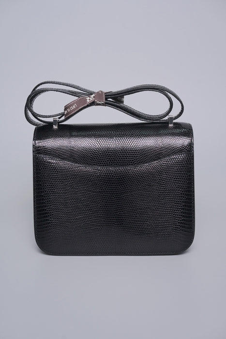Hermes Constance 18 in Noir Lizard Phw (Brand New)