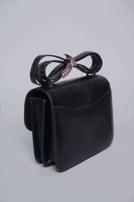 Hermes Constance 18 in Noir Lizard Phw (Brand New)