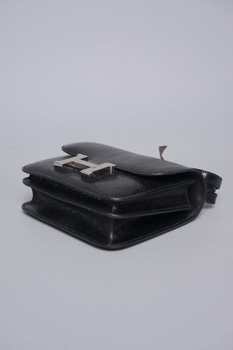 Hermes Constance 18 in Noir Lizard Phw (Brand New)