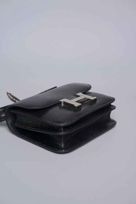 Hermes Constance 18 in Noir Lizard Phw (Brand New)