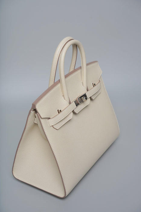 Hermes Birkin 25 Sellier in Craie Epsom Phw (Brand New)