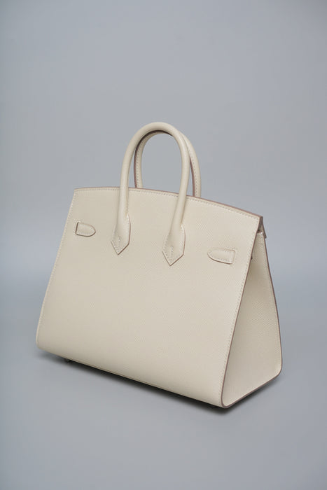 Hermes Birkin 25 Sellier in Craie Epsom Phw (Brand New)