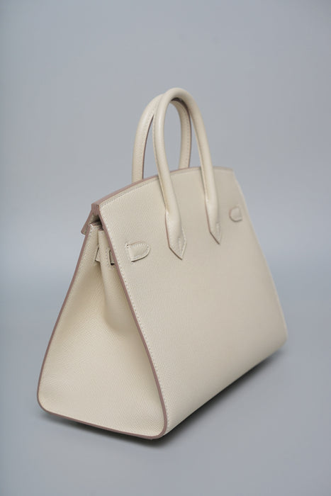 Hermes Birkin 25 Sellier in Craie Epsom Phw (Brand New)