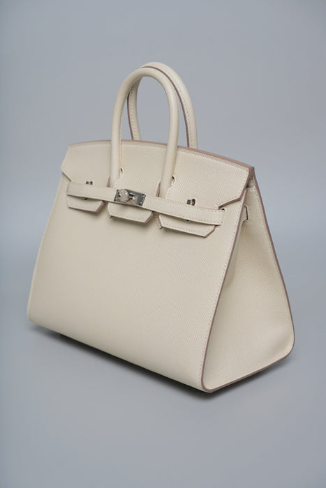 Hermes Birkin 25 Sellier in Craie Epsom Phw (Brand New)