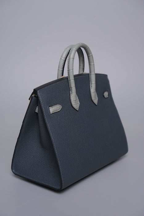 Hermes Birkin 20 in Faubourg Rainy Day Permabrass (Brand New)