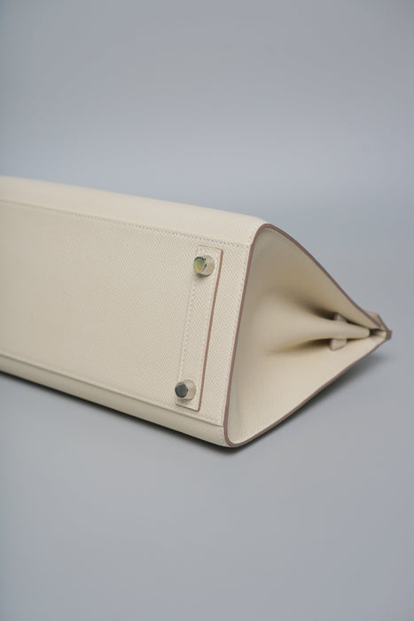 Hermes Birkin 25 Sellier in Craie Epsom Phw (Brand New)