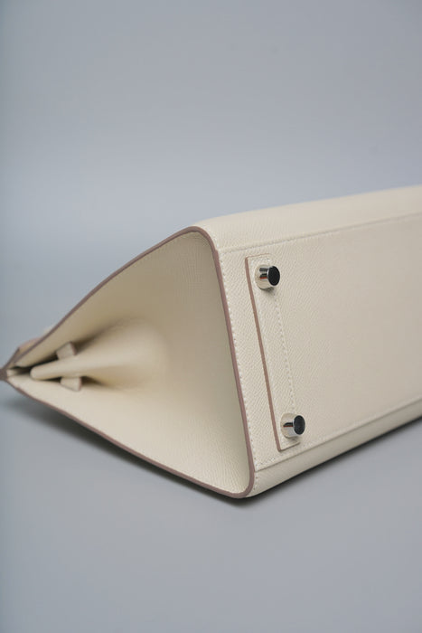 Hermes Birkin 25 Sellier in Craie Epsom Phw (Brand New)