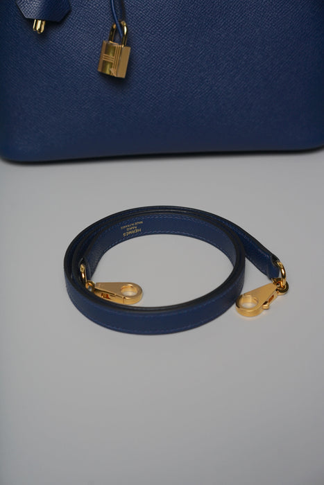 Hermes Bolide 25 in Navy Epsom Ghw (Brand New)