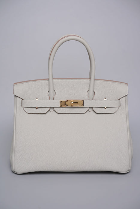 Hermes Birkin 30 in Gris Perle Togo Ghw (Brand New)