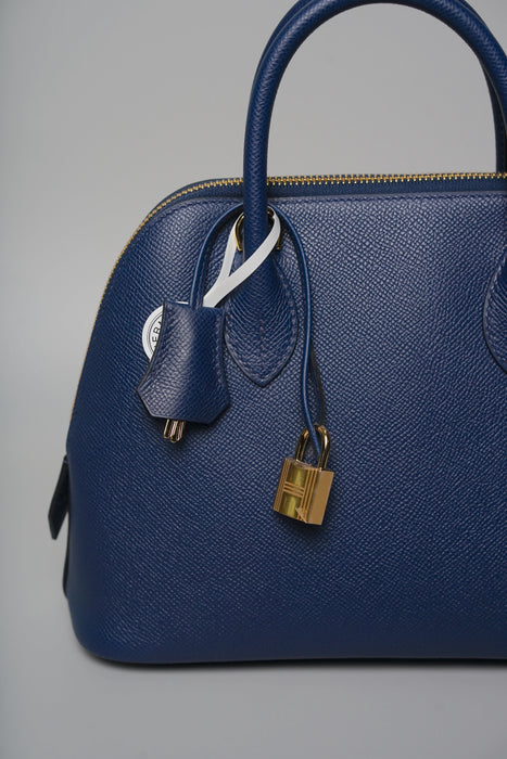 Hermes Bolide 25 in Navy Epsom Ghw (Brand New)