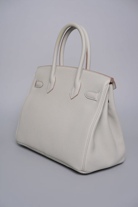 Hermes Birkin 30 in Gris Perle Togo Ghw (Brand New)