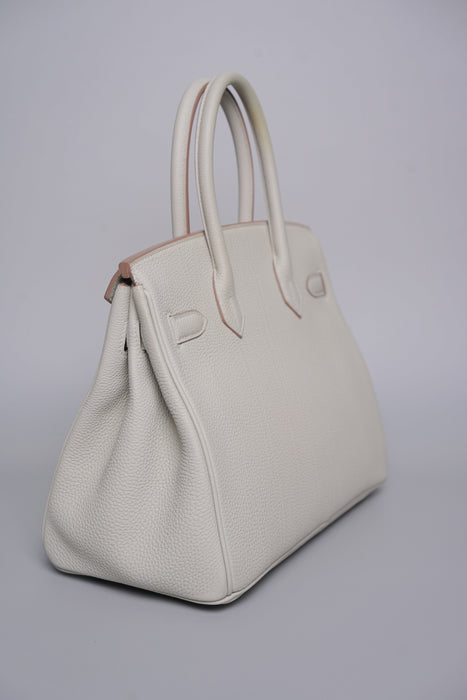 Hermes Birkin 30 in Gris Perle Togo Ghw (Brand New)