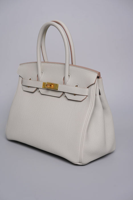 Hermes Birkin 30 in Gris Perle Togo Ghw (Brand New)