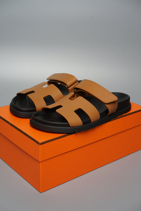 Hermes Chypre Sandals in Naturel Size 37.5 (Brand New)