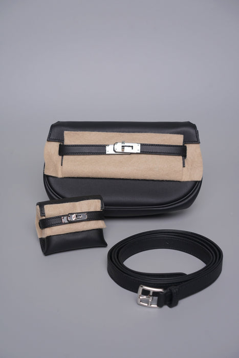 Hermes Kelly Moove Swift in Noir Phw (Brand New)