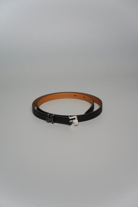 Hermes Pop H 15 Belt in Noir Phw Size 75 (Brand New)