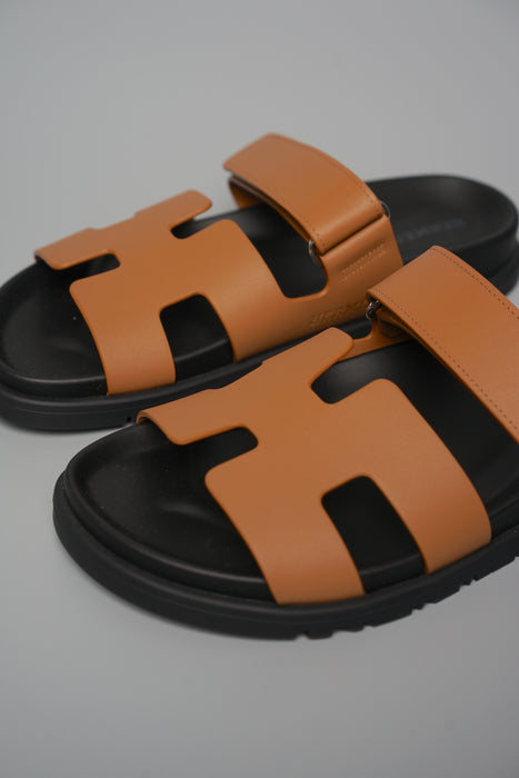 Hermes Chypre Sandals in Naturel Size 37.5 (Brand New)