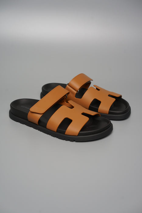 Hermes Chypre Sandals in Naturel Size 37.5 (Brand New)