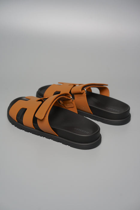 Hermes Chypre Sandals in Naturel Size 37.5 (Brand New)