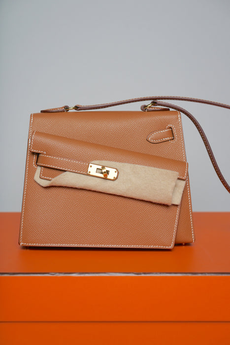 Hermes Kelly Desodre in Gold Epsom Ghw