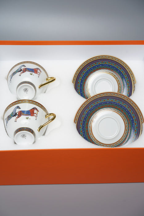 Hermes Cheval D'Orient Tea Cup and Saucer N°4 (Brand New)