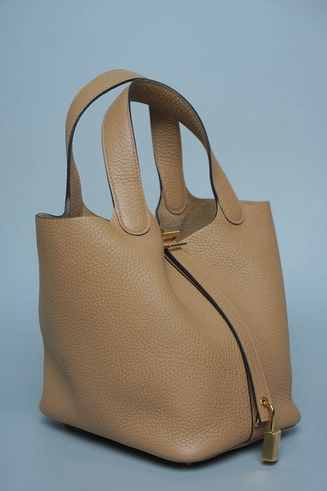 Hermes Picotin 18 in Biscuit Ghw