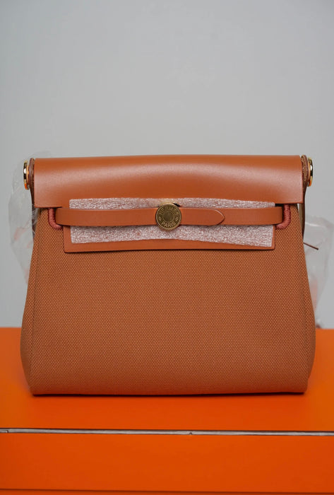 Hermes Mini Herbag in Fauve Ghw (Brand New)