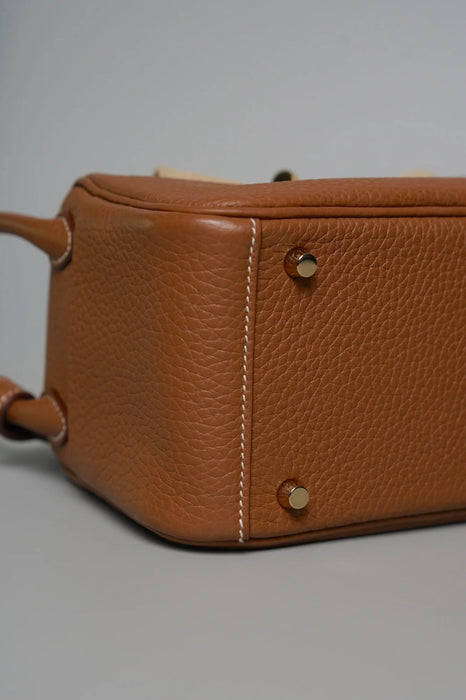 Hermes Mini Lindy II in Gold Ghw