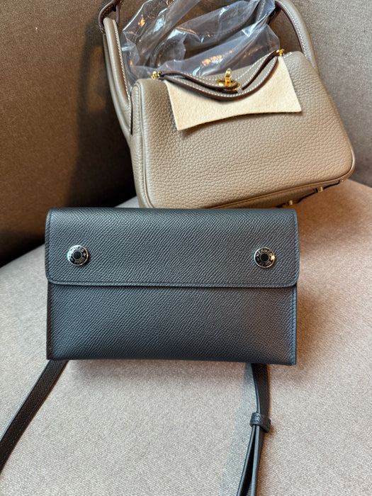 Hermes Snap Wallet in Noir Phw (Brand New)