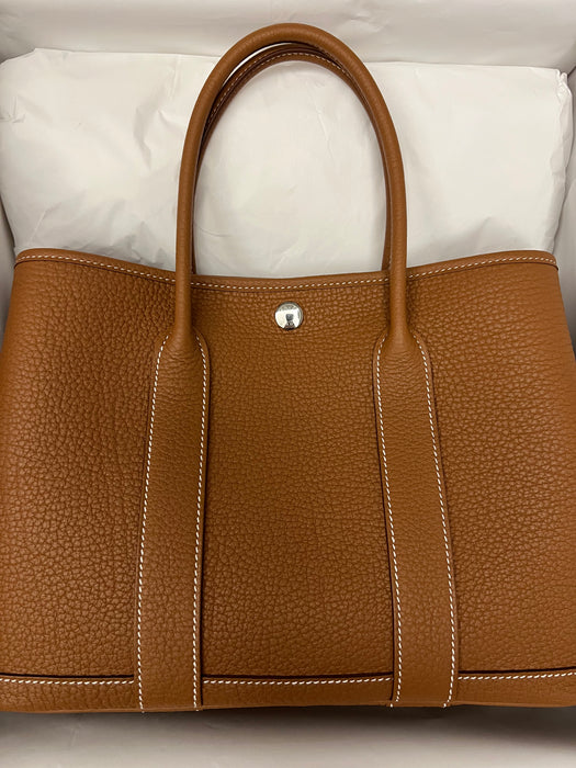 Hermes Garden Party 30 in Gold Phw (Brand New)