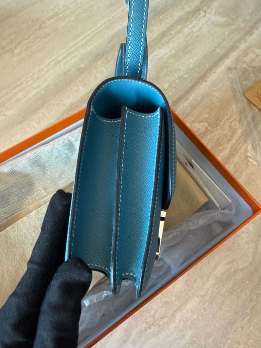 Hermes Constance 18 in Blue Jeans Phw (Brand New)