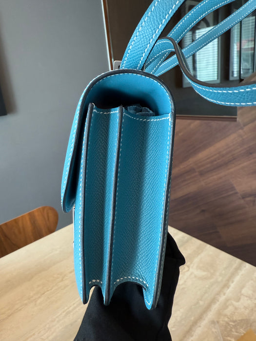 Hermes Constance 18 in Blue Jeans Phw (Brand New)