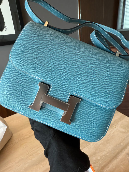 Hermes Constance 18 in Blue Jeans Phw (Brand New)
