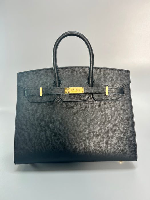 Hermes Birkin 25 Sellier in Black Ghw (Brand New)