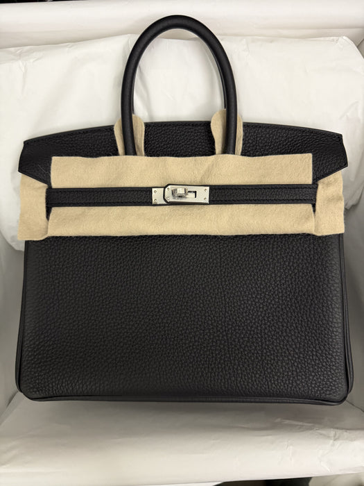 Hermes Birkin 25 in Black Togo Phw (Brand New)