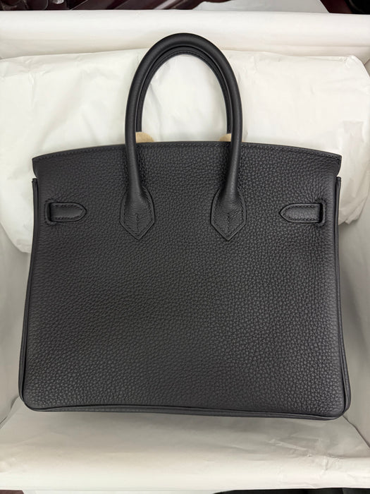 Hermes Birkin 25 in Black Togo Phw (Brand New)