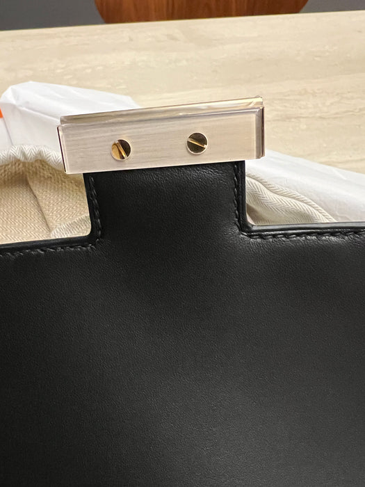 Hermes Constance 1-24 in Black Epsom Permabrass (Brand New)