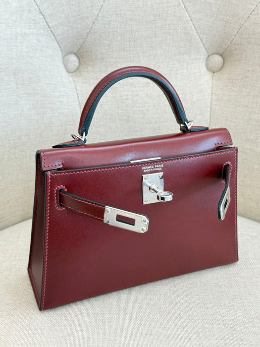 Hermes Kelly 20 in Rouge H Phw (Brand New)