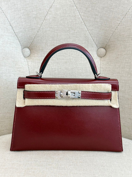 Hermes Kelly 20 in Rouge H Phw (Brand New)