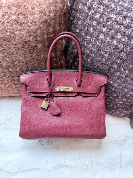 Hermes Birkin 30 in Rouge H Ghw