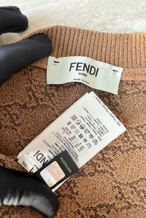 Fendi Cropped Cardigan