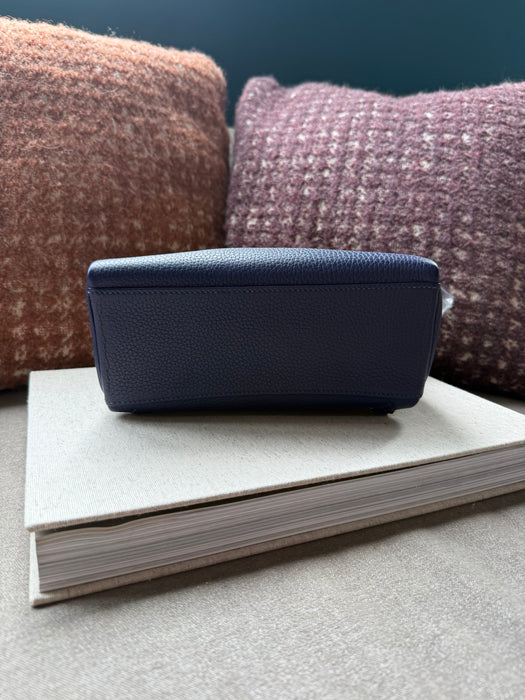 Hermes Kelly 22 Ado Backpack in Blue Ancre Ghw