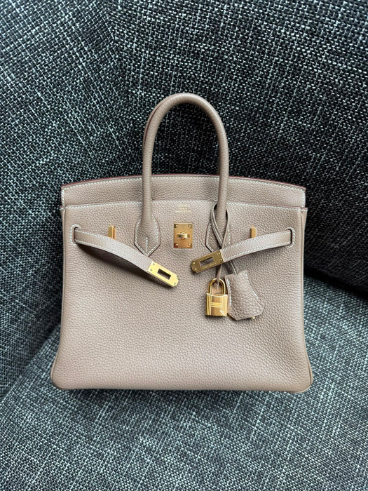 Hermes Birkin 25 in Etoupe Togo Ghw