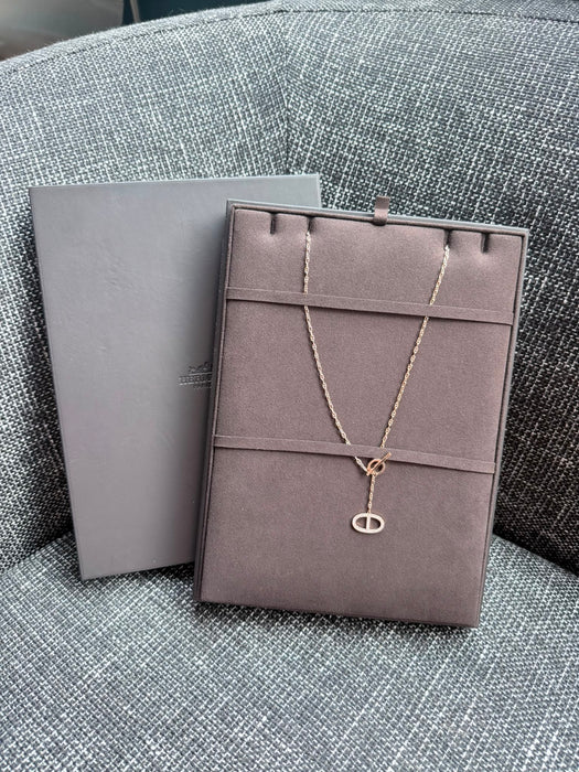 Hermes Chaine d'ancre Contour pendant, large model ST size (Brand New)