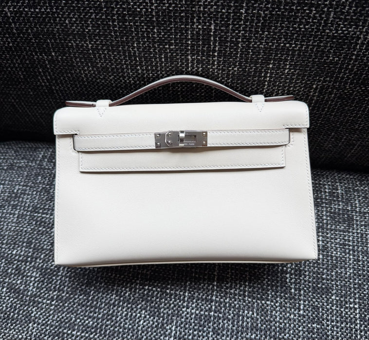 Hermes Kelly Pochette in Nata Swift Phw (Brand New)