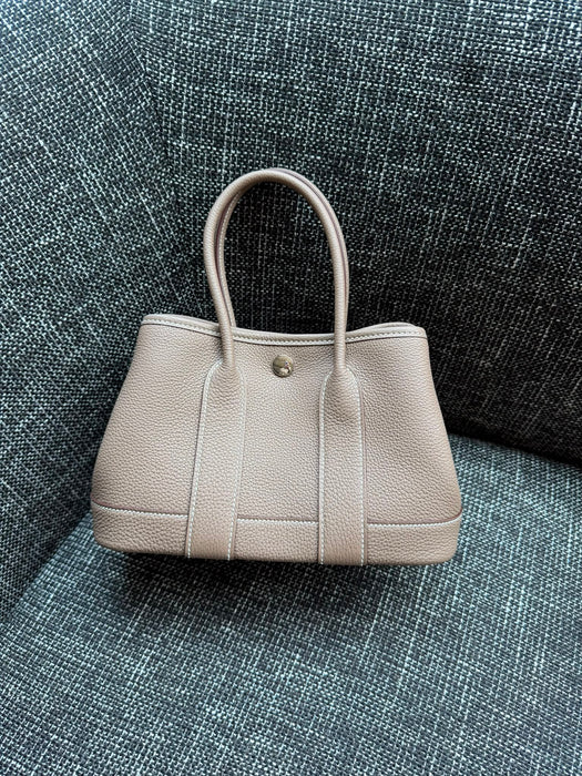 Hermes Mini Garden Party 23 in Etoupe Togo Phw (Brand New)