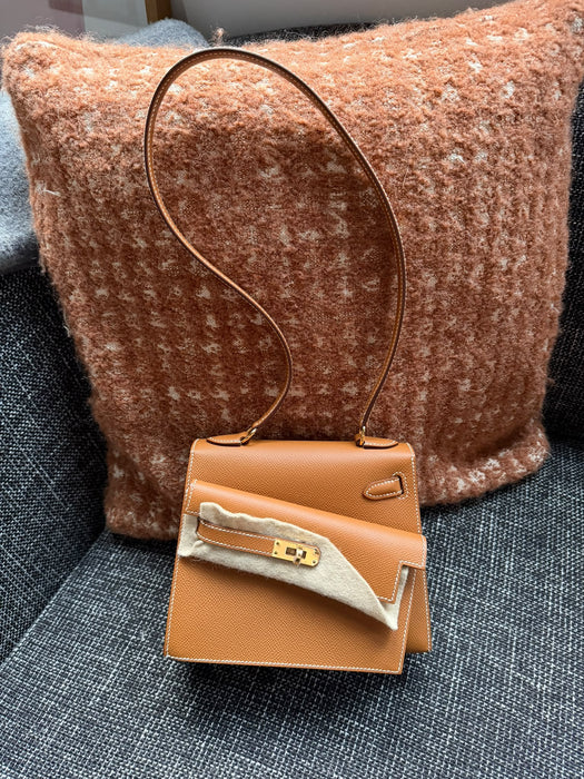 Hermes Kelly Desordre in Gold Epsom Ghw