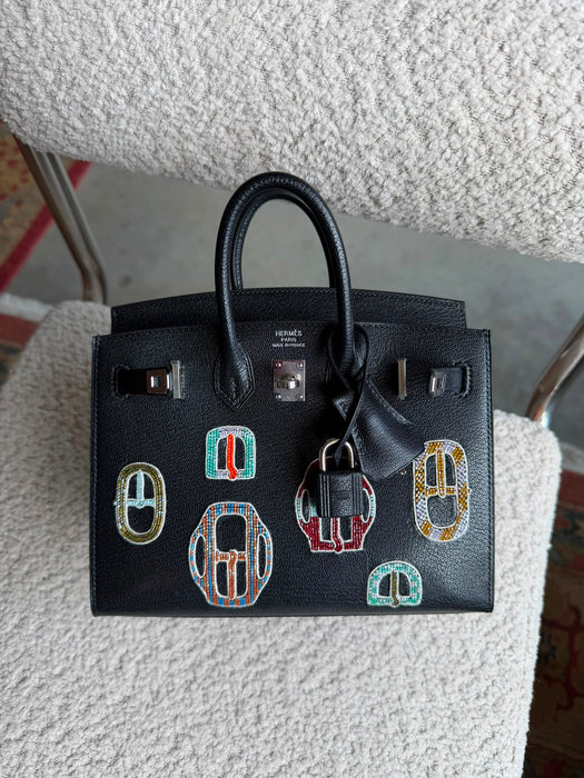Hermes Birkin 20 in Bouclerie Moderne Casaque  V1 Red Phw (Brand New)