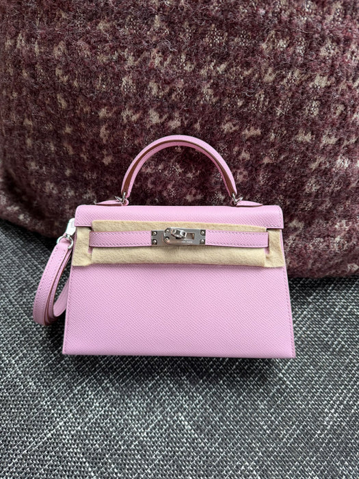Hermes Kelly 20 in Mauve Sylvester Phw (Brand New)